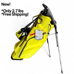 Maxfli Air Stand Golf Bag Lightweight 2.7 lbs 4-Way Top Dividers Yellow New